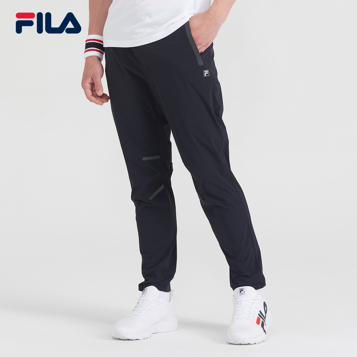 FILAì³ÀÖÄпã2018Ç^пîÐÝÏÐÔ˶¯Í¸ÆøÐÞÉíС½ÅËóÖ¯³¤¿ãÔ˶¯¿ãÄÐ