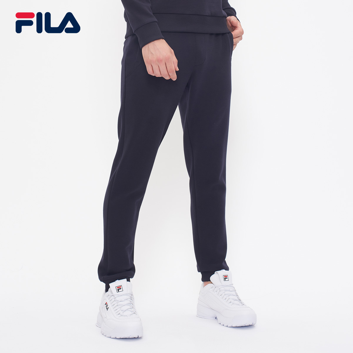 FILAì³ÀÖÔ˶¯¿ãÄпã2018Çï¼¾ÐÂÆ·ÕëÖ¯Í¸ÆøÔ˶¯ÐÝÏÐÊø¿Ú¿ãÄг¤¿ã
