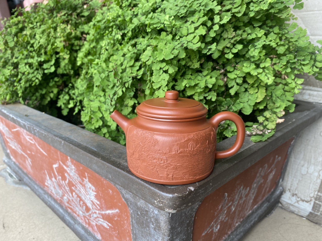 宜兴紫砂茶具石陶紫砂朱炳浩女儿朱芊芊全手工黄龙山原矿朱泥德钟