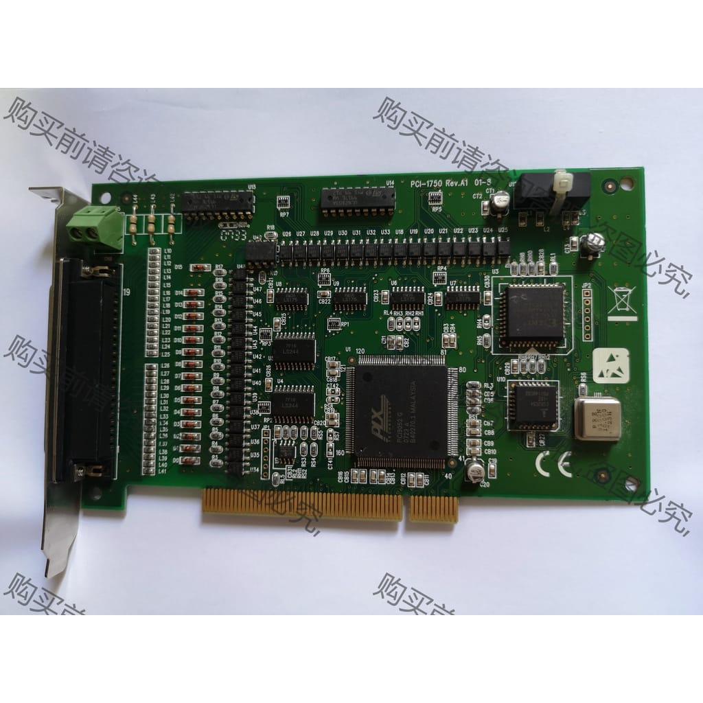 功能正常议价 PCI-1750 数据采集卡 32路隔离数字I/O计数器卡