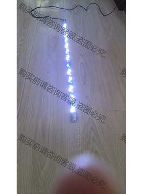 功能正常议价 蓝白色光LED鱼缸潜水T8灯管，蓝白、粉红线控变色，