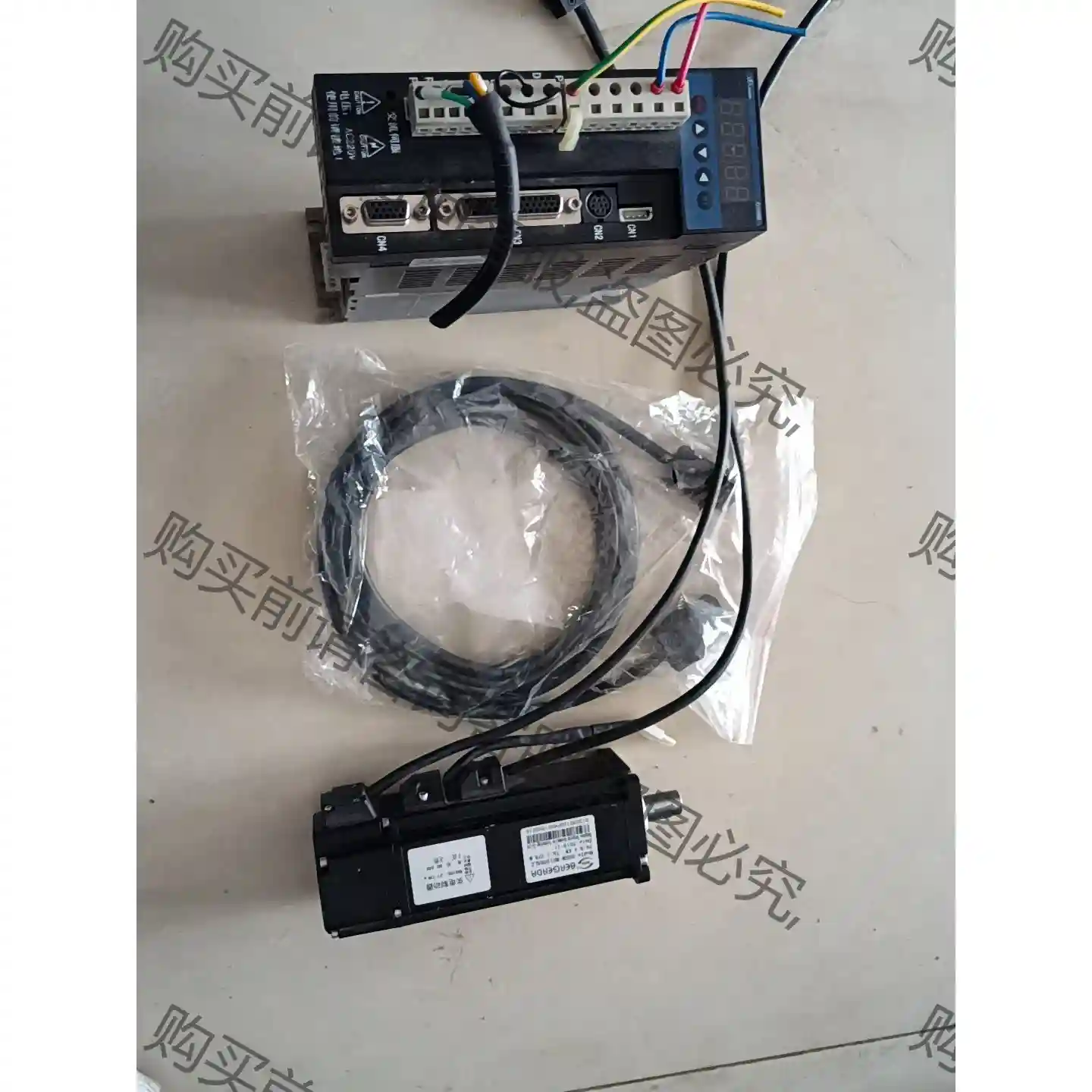 拆机一套新力川60型400瓦带刹车套装驱动器型号LCDB2- 先议价 包