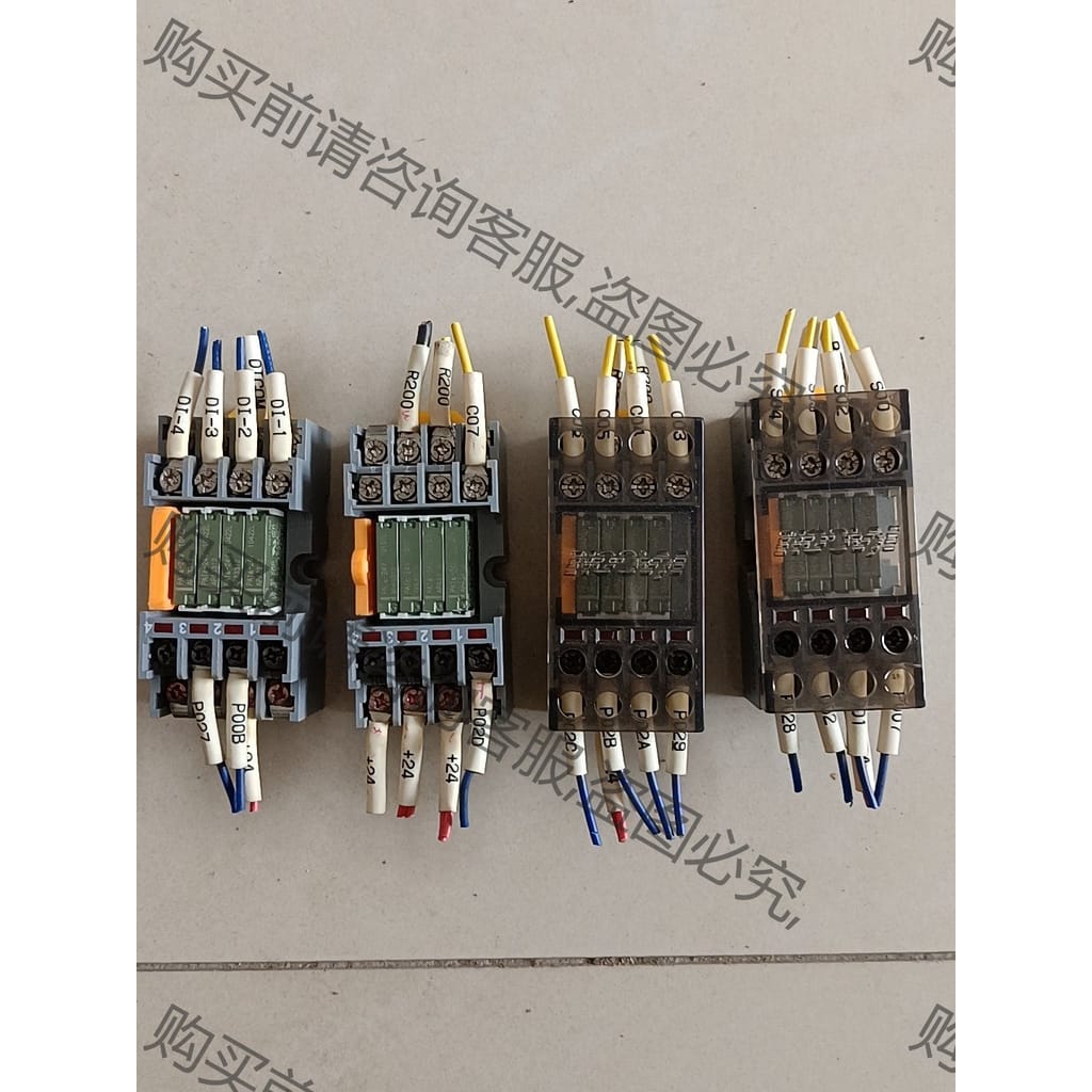 功能正常议价 韩国4点继电器模块RXT-G04N共四个拆机