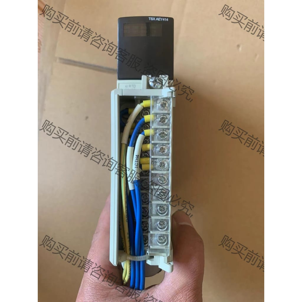 功能正常议价 施耐dePLC TSXAEY414+TSXBLY01二手拆机