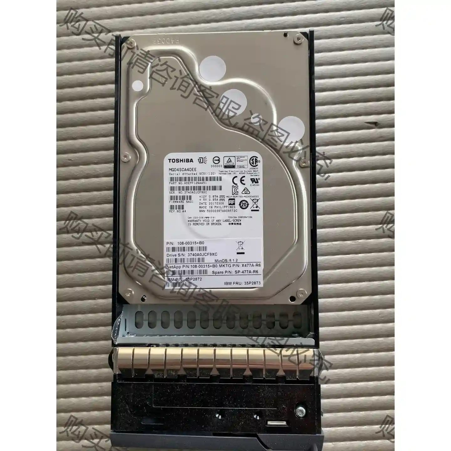 原装 NETAPP X477A-R6 4TB 3.5寸 SA 先议价 包上机好用