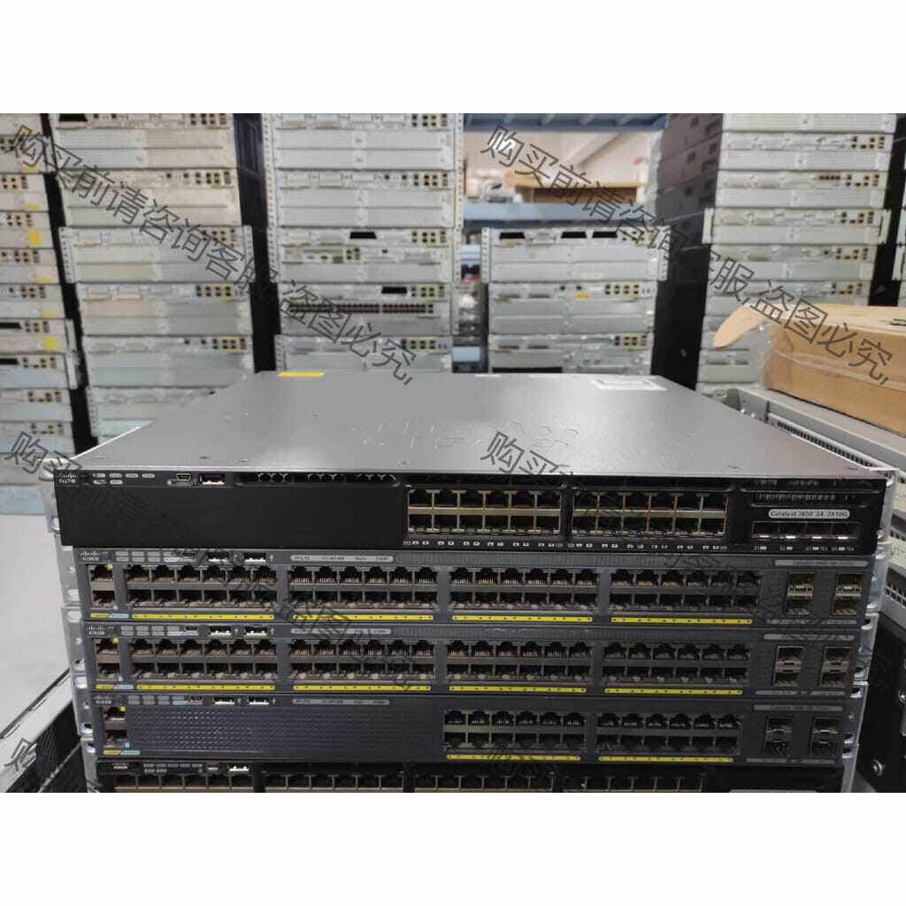 功能正常议价 思科 WS-C3650-24TD-S 成色如图实拍 包好测试