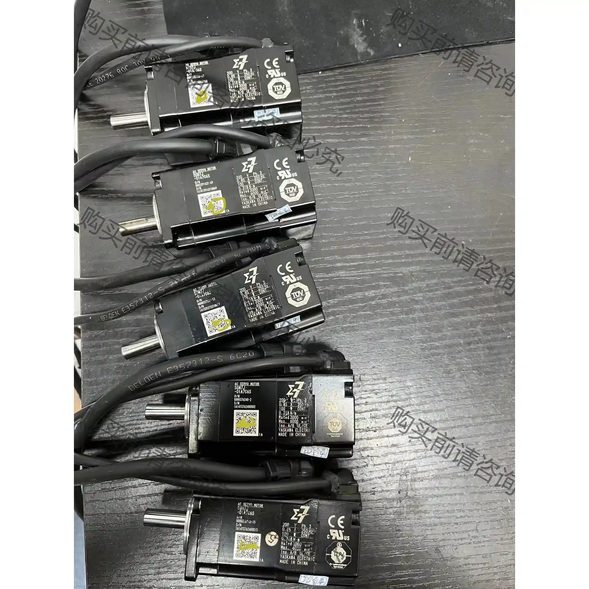 二手安川伺服电机SGM7J-01A7C6S，单价，功能包好， 先议价 包上