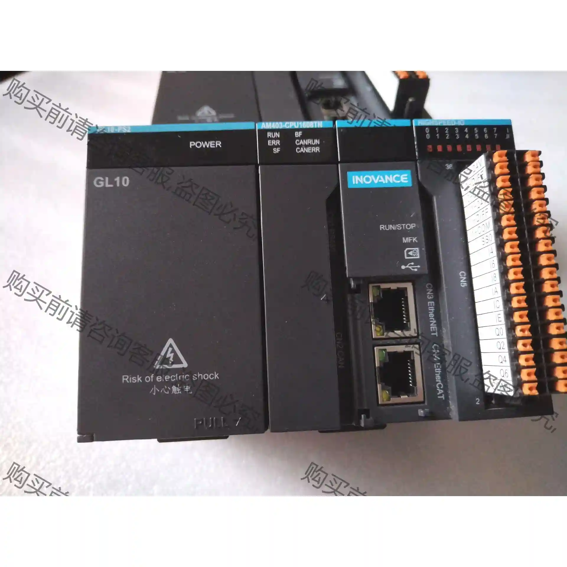 两套汇川AM403-1608ETN加电源GL10-PS2，1 先议价 包上机好用