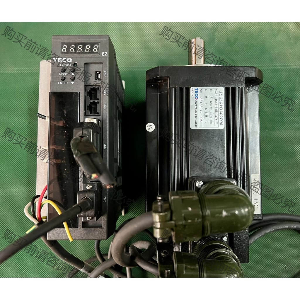 功能正常议价 东元2KW伺服130法兰9.55牛JSDE2-50A3 JS