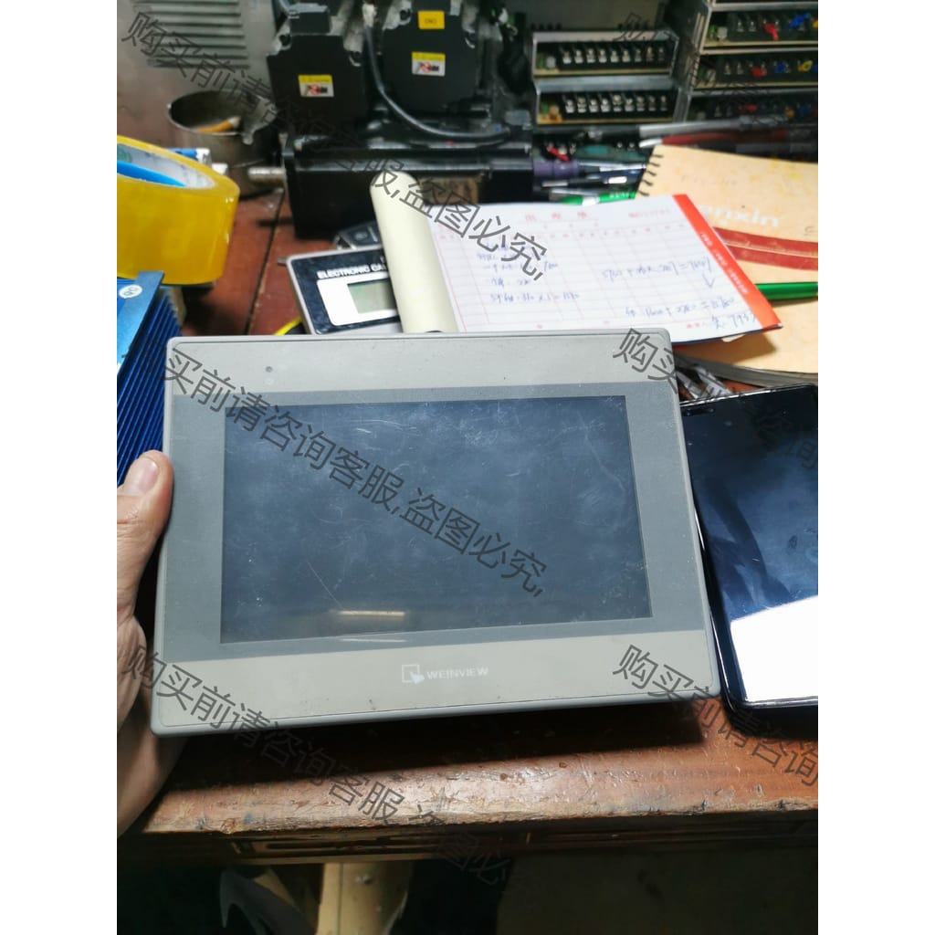 功能正常议价 威纶触摸屏，型号MT8071iE，带保护膜，现货一台，