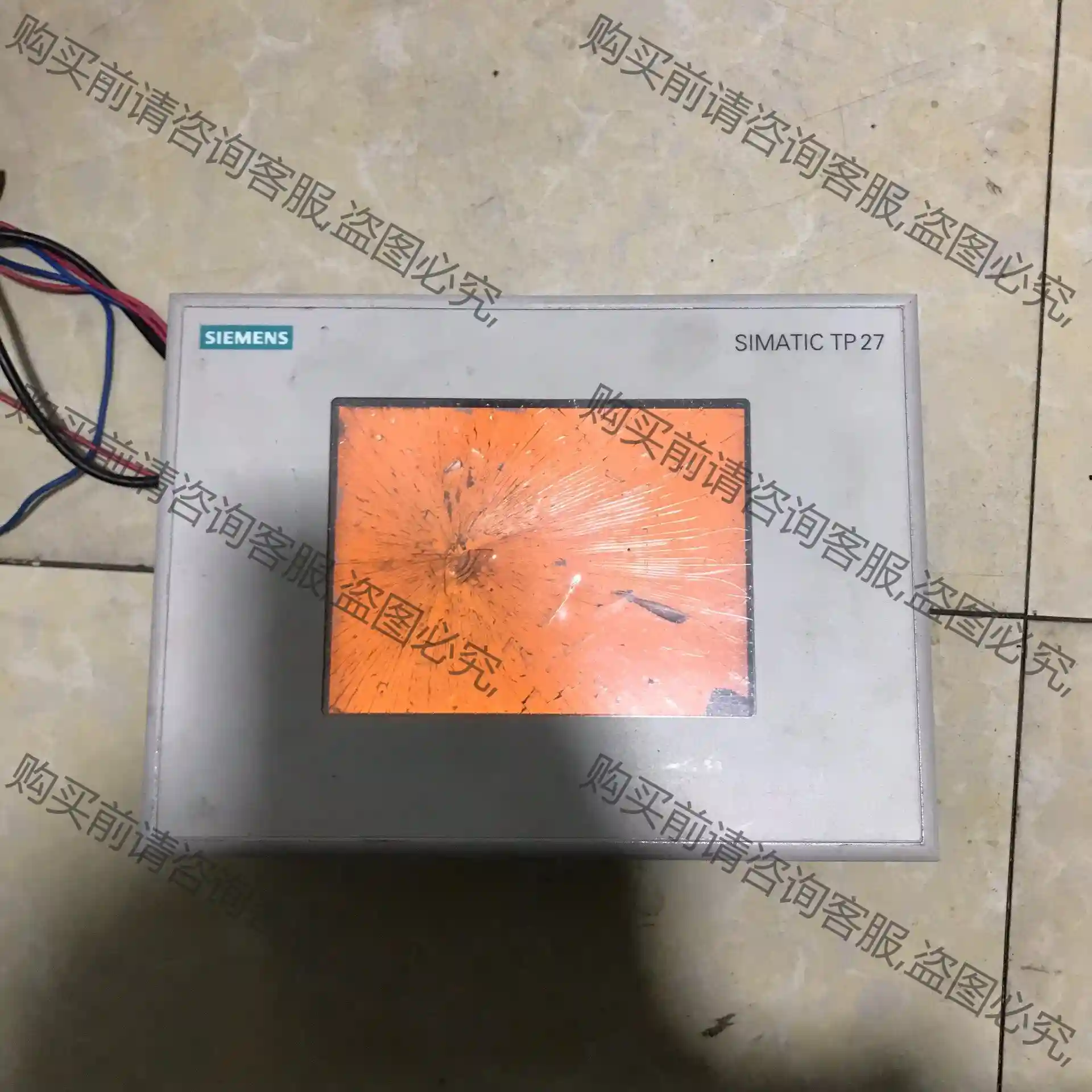 6AV3627-1QK00-2AX0西门zi触摸屏，便宜处理， 先议价 包上机好用