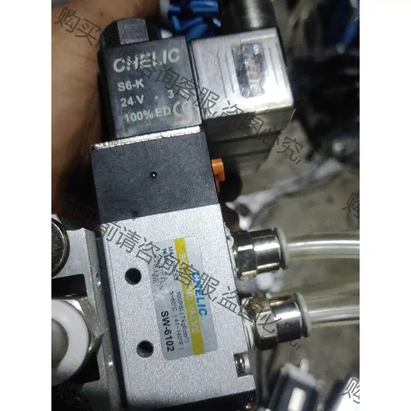 正品台湾原装CHELIC气立可电磁阀SW-6102-DC24 先议价 包上机好用