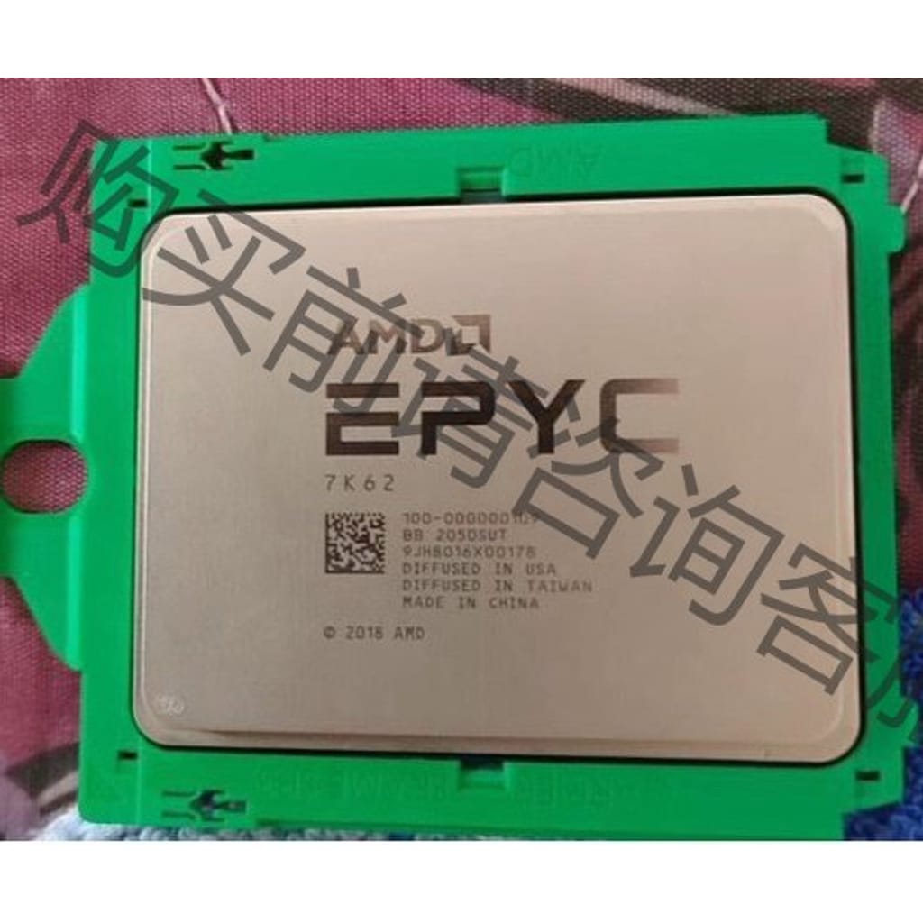 功能正常议价 现货 AMD epyc 7K62 cpu正式版 48核拼77