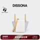 DISSONA迪桑娜菜篮子包印象单肩斜挎包小众设计元 宝包手提水桶包b