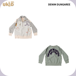 现货 DENIM DUNGAREE AW 儿童秋冬新款 翻领涂鸦卫衣