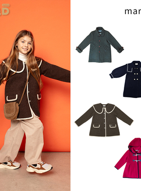 现货 MARAE 秋冬新款 男女儿童大衣