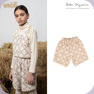 2024AW 秋冬新款 儿童装 现货 短裤 ORGANIC 菱形格中裤 BEBE