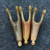 1根装 12CM 牛角美鼻器鼻刮搓耳朵家用按摩颈椎肩颈疏通拨筋棒11