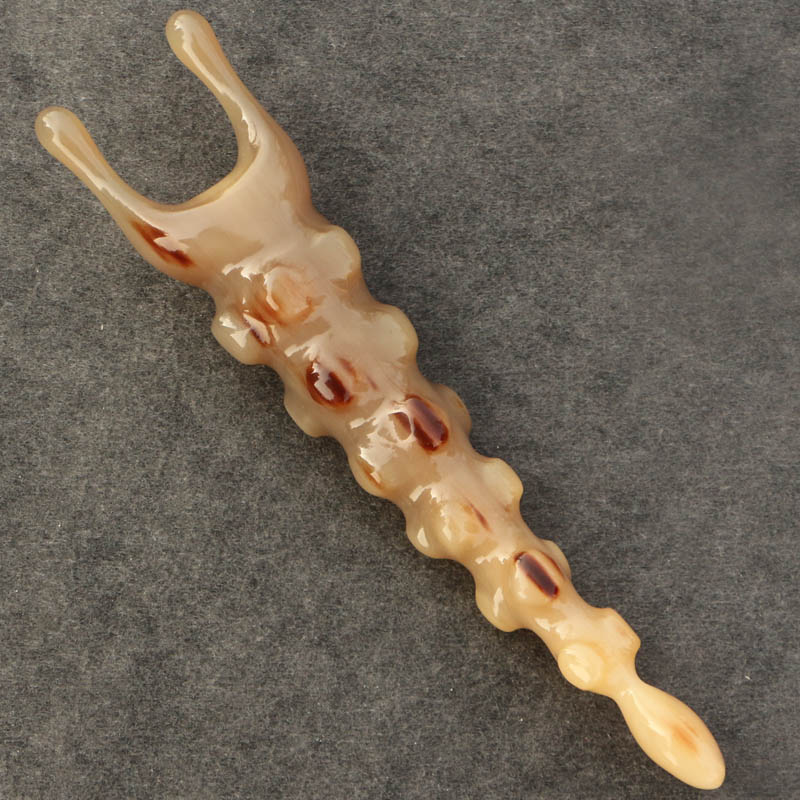 天然白牦牛角海参点穴按摩棒点穴锤拨筋美容足底按摩棒敲胆经棒锤