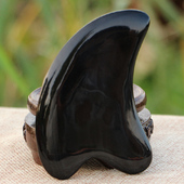 天然水牛角刮痧按摩板面部眼部腿部颈部头部专用美容板长8 9.5CM