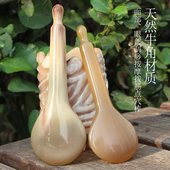 天然 14CM 脸部面部美容小工具长12 牛角拨眼 拨筋按摩棒刮痧板片