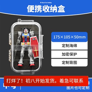 便携收纳盒 高达收纳盒防水盒 RG系列2.0元祖手办收纳盒