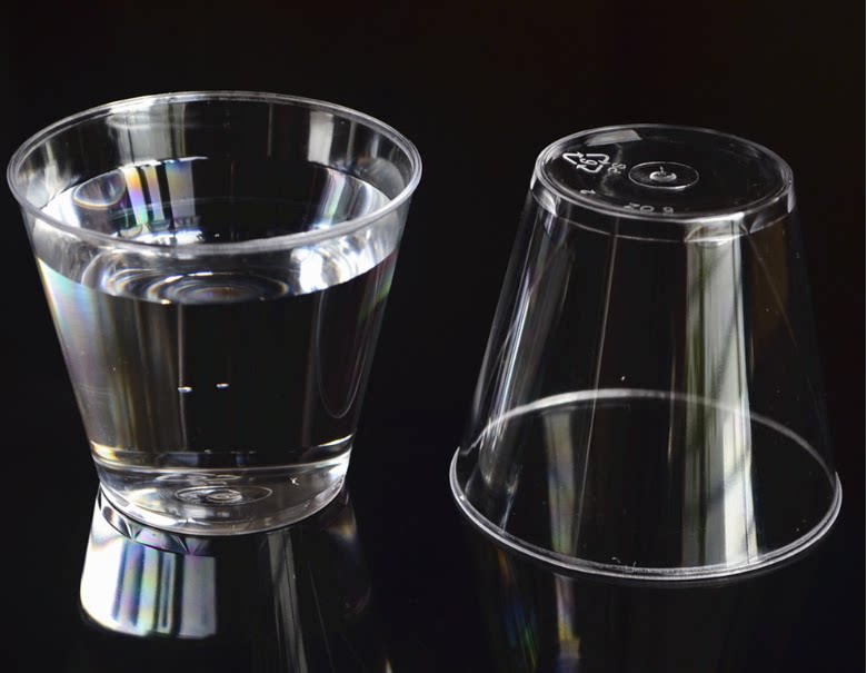 150ML一次性航空杯直硬塑料透明水杯 果汁杯 饮料杯布丁杯500个