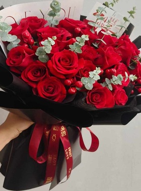 娄底市花店生日鲜花束表白红粉玫瑰平时星区冷水江涟源新化县双峰