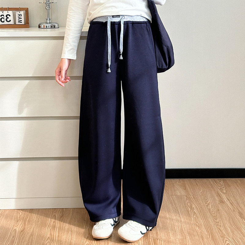 COCO微胖大码直筒休闲裤女秋冬梨形身材胖mm显瘦宽松弯刀运动卫裤,女装/女士精品,休闲裤,淘宝优惠券,粉丝福利购,淘宝优惠卷