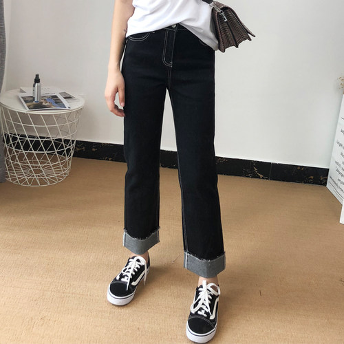 coco新款大码女装胖斤九分裤裤子