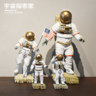 饰品摆设 装 创意宇航员摆件北欧风格 商场店铺商业空间客厅房间软装