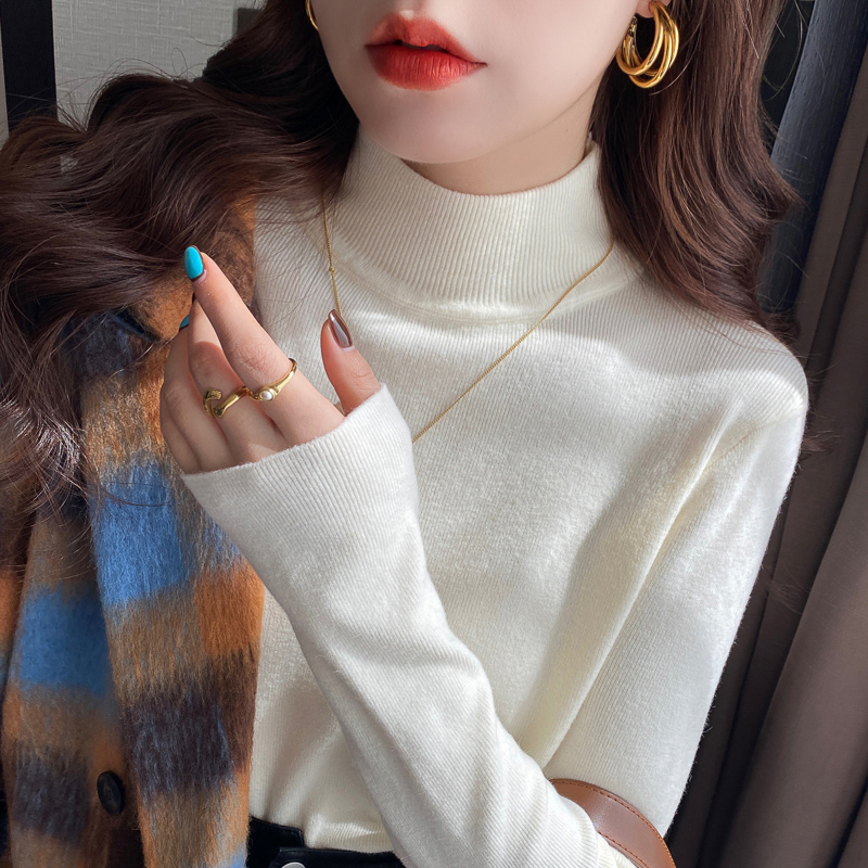 修身显瘦女针织打底衫