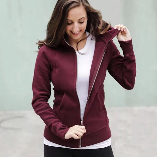 Scuba女士拉链连帽衫运动外套