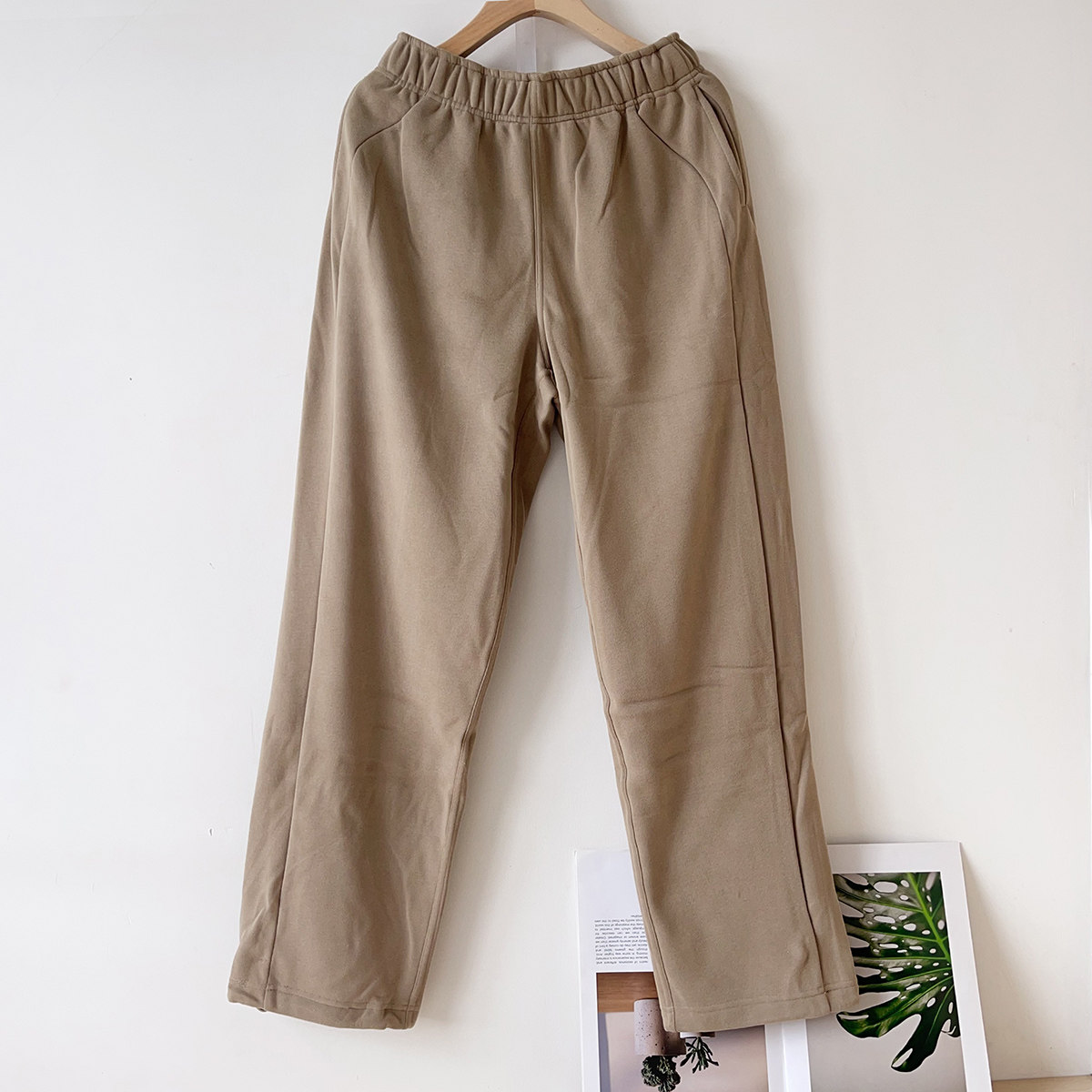 Scuba中腰阔腿运动裤加绒卫裤