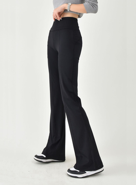 辣妈丁丁Groove女士高腰喇叭裤30