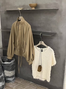 针织衫 女 洋气气质纯欲风百搭白色短袖 杭州NUT档口早秋新款