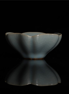 限量版老款问鼎鼎峰汝窑汝瓷 天青天蓝色色开片杯茶具多款可选