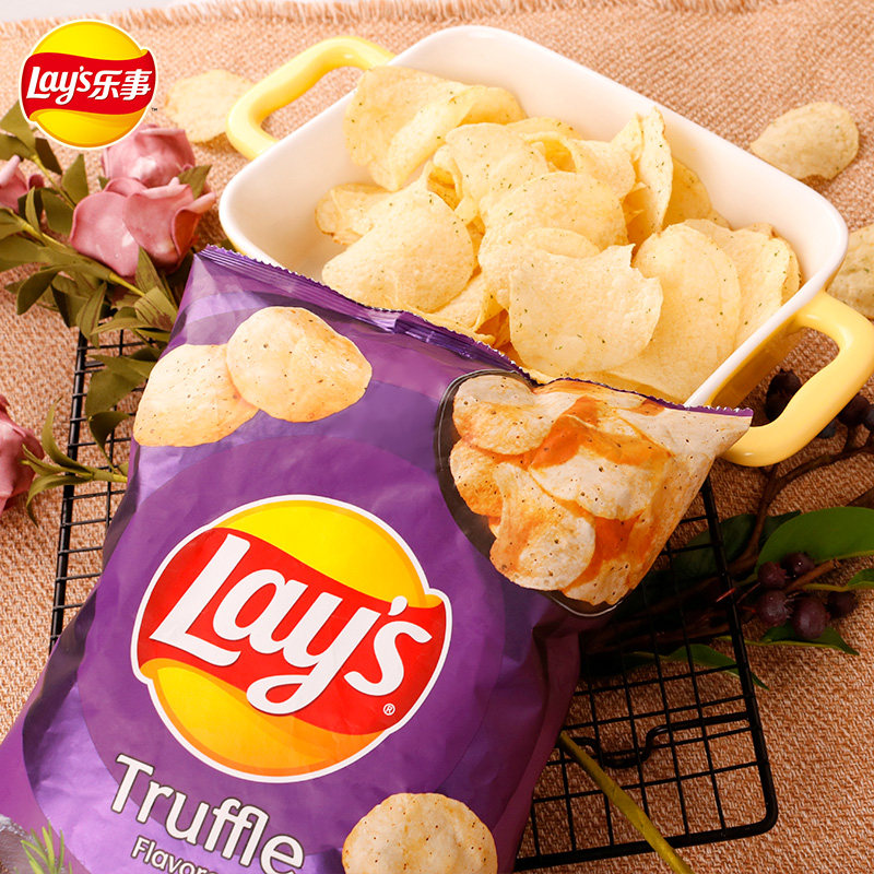 台湾乐事黑松露口味薯片184.2g新口味网红同款小吃休闲办公室零食