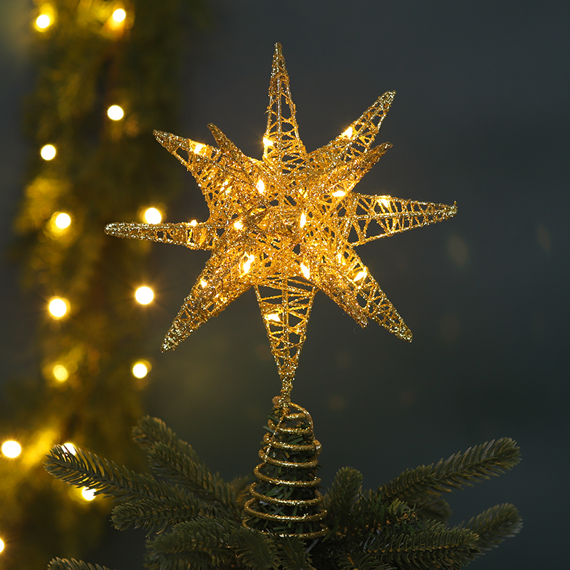 圣诞树装饰星星铁艺五角星