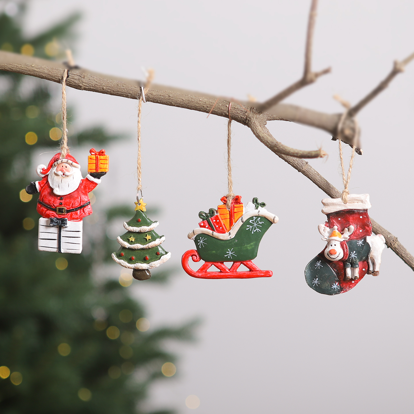 复古树脂创意挂件圣诞树装饰品