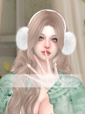 琦琦原创 模拟人生4人物mod|女318|含8套服装发型sims4捏脸游戏