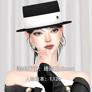 琦琦原创 模拟人生4人物mod|女401| 含8套服装发型sims4捏脸游戏