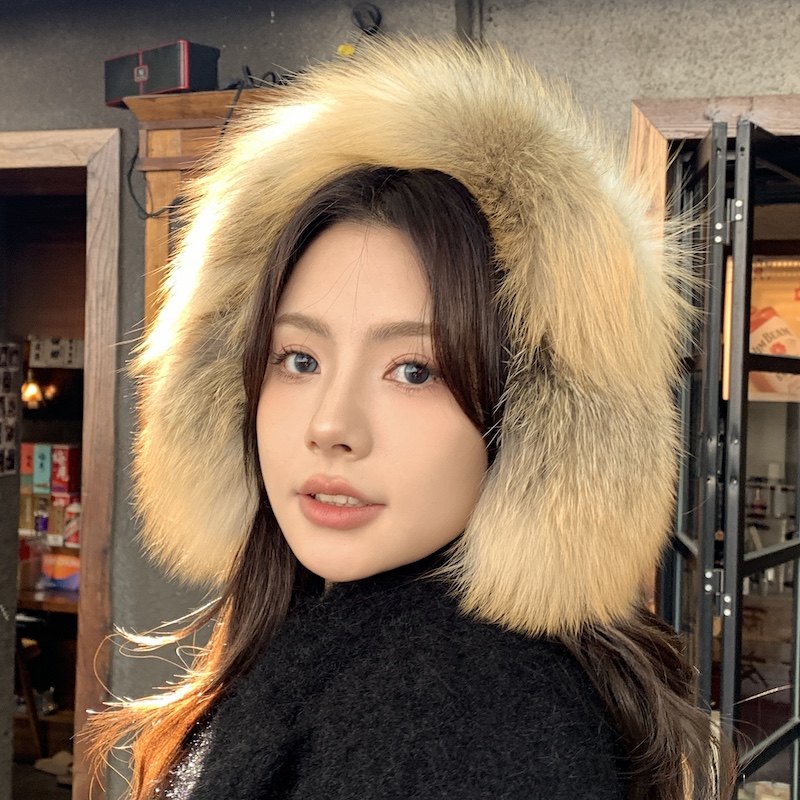 狐狸毛皮草耳罩女冬季保暖防冻护耳耳套耳包毛绒耳捂子真毛毛耳暖