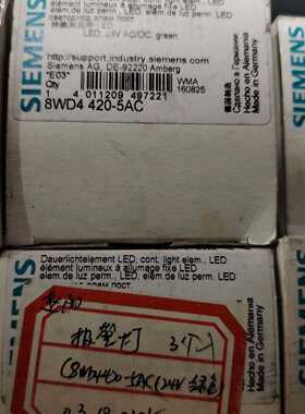 议价西门子LED持续光件8WD44205AC绿色LED