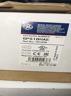 【议价】GE通用电气马达保护器GPS1BHAE带包装