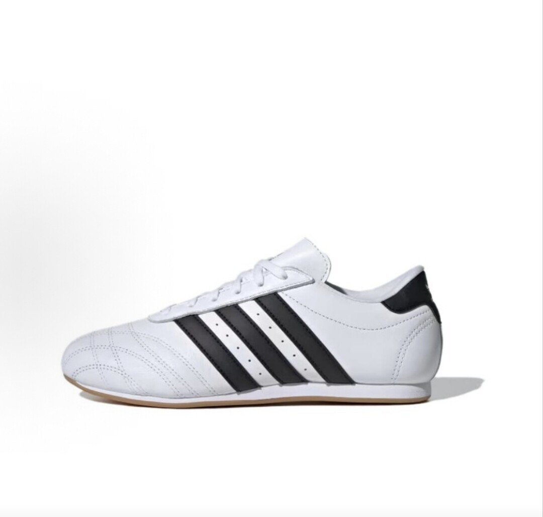 Adidas三叶草正品Taekwondo Jennie 白色宋雨琦拳击薄底鞋 JS1194图片