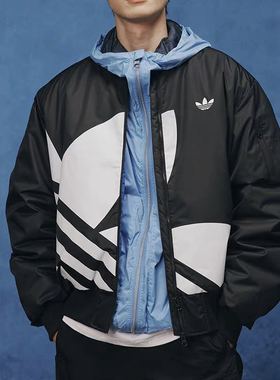 Adidas/阿迪达斯 CHILLAX 男女经典复古立领运动茄克外套JL8380