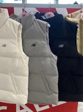 NEW BALANCEN 新品男女秋冬防泼水保暖鸭绒羽绒马夹马甲AMV43376