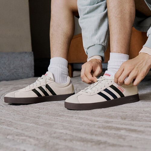 阿迪达斯Adidas neo VL court T头samba德训鞋男女复古板鞋JI0495