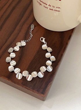 S925纯银时髦不规则高级感手链